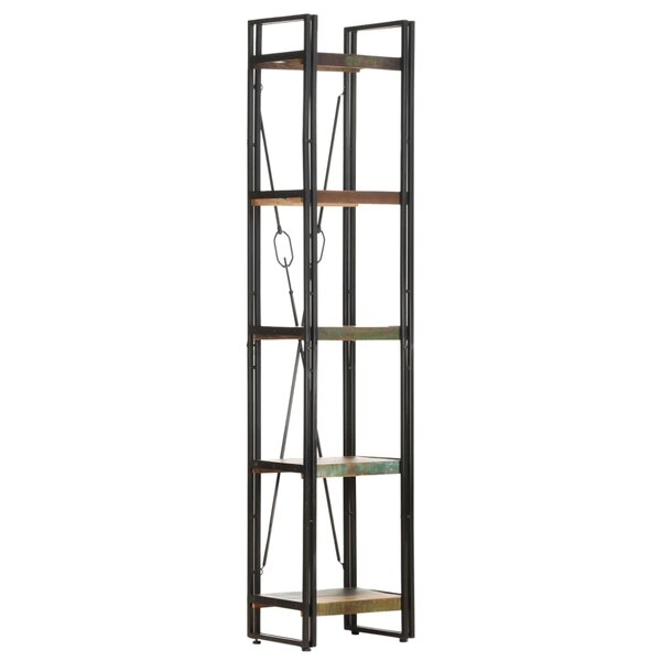 vidaXL Bibliothèque 5 niveaux 40x30x180 cm Bois de récupération massif
