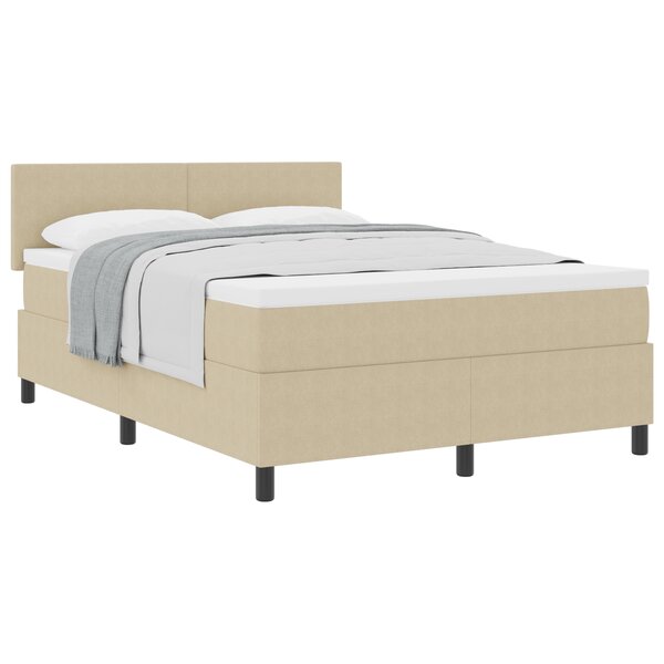 vidaXL Lit avec Sommier avec Matelas Vert Lime 140x200 cm en Tissu en Velours Côtelé