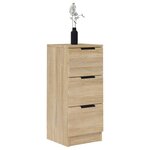 vidaXL Buffet Chêne sonoma 30x30x70 cm Bois d'ingénierie
