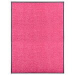 vidaXL Paillasson lavable Rose 90x120 cm