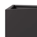 vidaXL Jardinières 2 Pièces noir triangulaire 40x34 5x70 cm acier