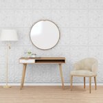 vidaXL Panneaux muraux 24 Pièces blanc 50x50 cm XPS 6 m² améthyste