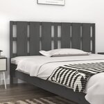 vidaXL Tête de lit Gris 185 5x4x100 cm Bois massif de pin