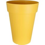 Bac à fleurs SOLEILLA - Plastique - Hauteur 53 cm - Jaune