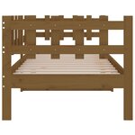 vidaXL Lit de jour sans matelas marron miel 80x200 cm bois pin massif