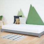 Lit simple TEENY 120 x 190 gris