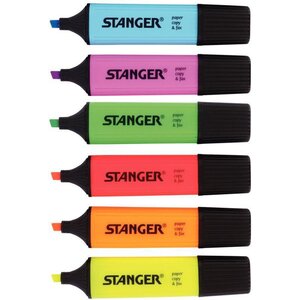 Pochette de 6 surligneurs STANGER assortis