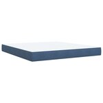 vidaXL Sommier à lattes de lit et matelas bleu 180x200 cm velours