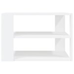 vidaXL Table basse blanc 59 5x59 5x40 cm bois d'ingénierie