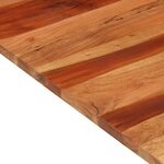 vidaXL Dessus de table bois massif d'acacia 25-27 mm 80x80 cm