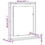 vidaXL Miroir de salle de bain et étagère sonoma gris bois ingénierie