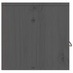 vidaXL Armoires murales 2 Pièces Gris 60x30x30 cm Bois de pin massif