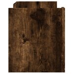 vidaXL Meuble TV chêne fumé 80x35x40 cm bois d'ingénierie