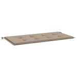 vidaXL Coussin de banc de jardin taupe 120x50x3 cm tissu oxford