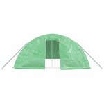 vidaXL Serre avec cadre en acier vert 30 m² 6x5x2 3 m