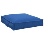 vidaXL Ensemble de coussins de palette de 2 pièces en bleu royal en tissu Oxford