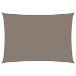 vidaXL Voile de parasol tissu oxford rectangulaire 3 5x5 m taupe