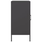 vidaXL Buffet noir 36x39x79 cm acier laminé à froid