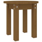 vidaXL Table basse Marron miel Ø 35x35 cm Bois massif de pin
