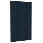 vidaXL Panneaux de toiture 12 Pièces Acier galvanisé Anthracite 80x45 cm
