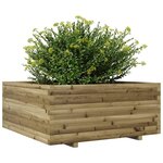 vidaXL Jardinière 110x110x49 5 cm bois de pin imprégné