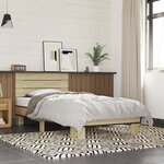 vidaXL Cadre de lit sans matelas chêne sonoma 90x190 cm