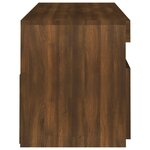 vidaXL Meuble TV avec lumières LED chêne marron 120x35x40 cm