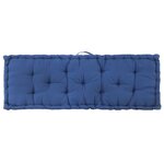vidaXL Coussins de plancher de palette lot de 2 Coton Bleu clair
