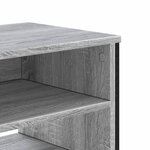 vidaXL Meuble TV sonoma gris 122x34x41 cm bois d'ingénierie