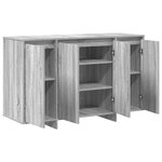 vidaXL Buffet gris sonoma en bois d'ingénierie 120 x 41 x 75 cm