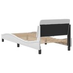 vidaXL Cadre de lit sans matelas blanc 80x200 cm similicuir