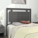 vidaXL Tête de lit Gris 105 5x4x100 cm Bois massif de pin