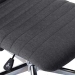 vidaXL Chaises à manger lot de 2 gris foncé tissu