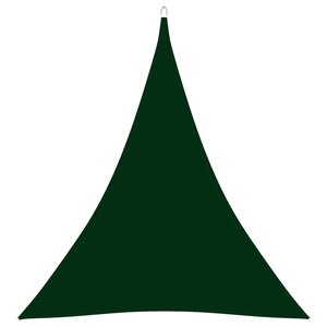 vidaXL Voile de parasol Tissu Oxford triangulaire 5x7x7 m Vert foncé