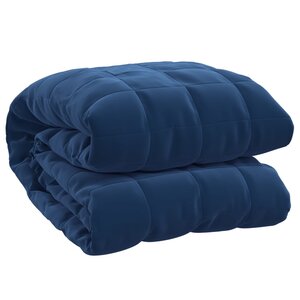 vidaXL Couverture lestée Bleu 137x200 cm 10 kg Tissu