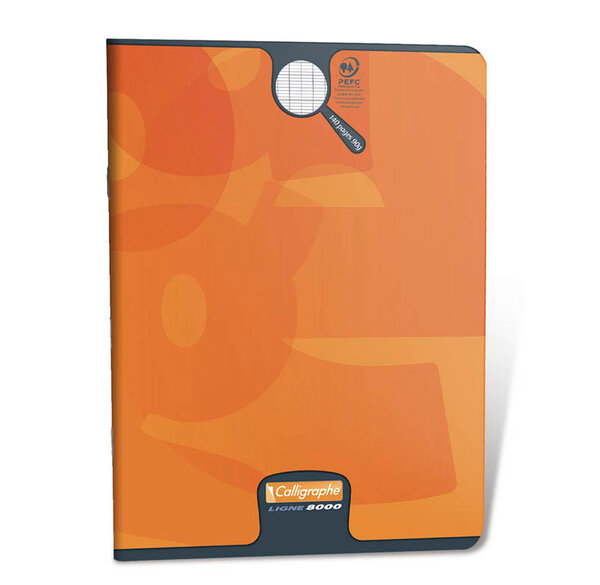 Cahier piqué vernis UV 24x32 96p séyès 90g CALLIGRAPHE
