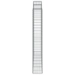 vidaXL Paniers à gabions arqués 2 Pièces 200x30x200/220 cm fer galvanisé