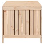 vidaXL Boîte de rangement de jardin 147x68x64 cm Bois massif de pin