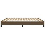 vidaXL Cadre de lit sans matelas marron foncé 160x200 cm tissu