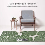 Tapis extérieur terrasse réversible - Tapis de jardin imperméable et résistant UV - Ada - Vert - 120x180 cm - HOMESCAPES