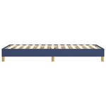 vidaXL Cadre de lit sans matelas bleu 80x200 cm tissu