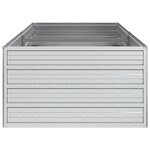 vidaXL Lit surélevé de jardin 160x80x45 cm Acier galvanisé Argenté