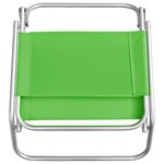 vidaXL Chaises de plage pliables lot de 2 Vert Tissu
