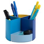 Pot À Crayons Modulable The Quarter Bee Blue - Couleurs Assorties - X 3 - Exacompta