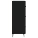 vidaXL Buffet Noir 34 5x34x90 cm Bois d'ingénierie