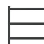 vidaXL Cadre de lit métal sans matelas avec pied de lit noir 140x200cm