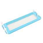 vidaXL Barrière de sécurité de lit d'enfant Bleu 120x42 cm Polyester