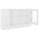 vidaXL Armoire à vitrine Blanc 120x30 5x70 cm Bois d'ingénierie