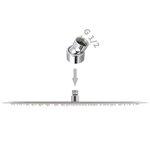 vidaXL Pomme de douche plongeante 2 Pièces Acier inoxydable Ø 50 cm