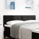 Tête de lit vidaXL Design Blocs de Diamant Noir 160 cm Velours